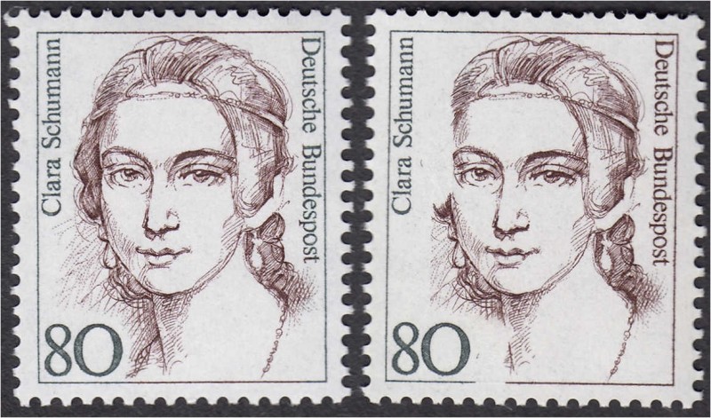 Briefmarken, Deutschland, Bundesrepublik Deutschland
80 Pf. Frauen der deutschen...