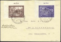 Briefmarken, Deutschland, Alliierte Besetzung (Gemeinschaftsausgaben)
Leipziger Frühjahrsmesse 1947, sauber gestempelt auf Karte, aus der linken obere...
