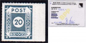 Briefmarken, Deutschland, Alliierte Besetzung (Sowjetische Zone Allgemein)
20 Pfg. blaugrau 1945, Postmeisterdurchstich Loschwitz, farbfrisch und tade...