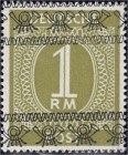 Briefmarken, Deutschland, Alliierte Besetzung (Amerikanische u. Brit. Zone)
1 RM Ziffern mit Bandaufdruck 1948, postfrisches Kabinettstück, geprüft Sc...