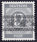 Briefmarken, Deutschland, Alliierte Besetzung (Amerikanische u. Brit. Zone)
12 Pf. Ziffern/Bandaufdruck 1948, postfrische Luxuserhaltung, tiefst geprü...