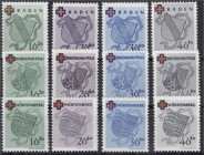 Briefmarken, Deutschland, Alliierte Besetzung (Französische Zone)
Rotes Kreuz 1949, 3 Ausgaben, Baden, Rheinl.-Pfalz und Württemberg, postfrische Luxu...