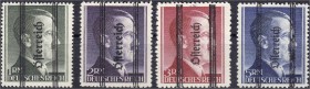 Briefmarken, Ausland, Österreich
1 RM - 5 RM Grazer Aufdrucke, 1945, postfrische Erhaltung. Fotoattest Dr. Glavanovitz VÖB. Mi. 510,-€. **