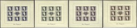 Briefmarken, Ausland, Österreich
Karl Renner 1946, 4 kpl. Kleinbögen im Safe-Ringbinder, postfrische Erhaltung. Mi. 2.400,-€. **