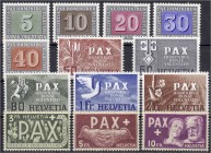 Briefmarken, Ausland, Schweiz
PAX 1945, postfrische Erhaltung. Mi. 450,-€. **