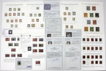 Briefmarken, Lots und Sammlungen
Deutsches Reich 1872/1923: Gestempelte Spezialsammlung auf selbstgestalteten Blättern, über weite Strecken vollständi...