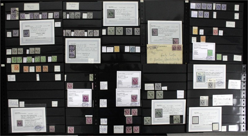 Briefmarken, Lots und Sammlungen
AM-Post 1945 */**/gest.: Großartige Spezialsamm...