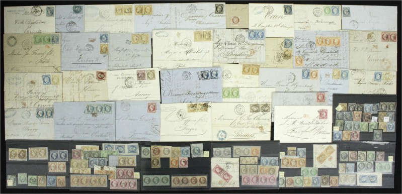 Briefmarken, Lots und Sammlungen
Frankreich 1849/ ca.1900 gest./Briefe: Reichhal...