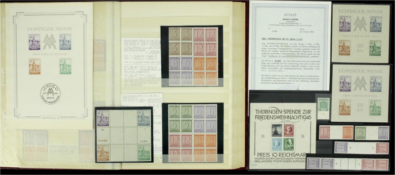 Briefmarken, Lots und Sammlungen
SBZ-West-Sachsen 1945/46 */**/Briefe: Spezialsa...