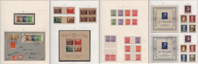 Briefmarken, Lots und Sammlungen
Lokalausgaben+SBZ 1945/1949 */**/gest./Briefe: ...