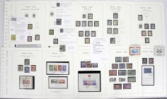 Briefmarken, Lots und Sammlungen
Schweiz 1850-1965: Gestempelte Sammlung im Leuchtturm Klemmbinder, viele gesuchte Ausgaben ab 1850, insgesamt 4 Fotob...