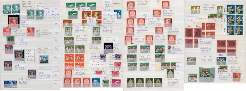 Briefmarken, Lots und Sammlungen
Bundesrepublik-Plattenfehler 1949/1990 **/gest....