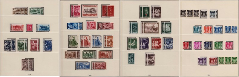 Briefmarken, Lots und Sammlungen
Saarland 1947-1959 **/gest.: Bis auf Block 1 un...