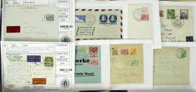 Briefmarken, Briefe, Lots
Deutschland-Briefe nach 1945: Posten mit div. ehmaligen Auktionslosen, dabei Lokalausgaben, Sowjetische Zone, DDR, Berlin Nr...
