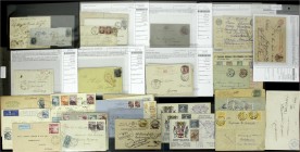 Briefmarken, Briefe, Lots
Alle Welt-Briefe 1826/1939: 17 ehmalige Einzellose eines anderen Auktionshauses. Argentinien-Vorphilatelie, Flugpost Übersse...
