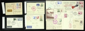 Briefmarken, Briefe, Lots
Deutschland: 5 Alben mit diversen besseren Belegen wie Mi-Nr. 423, 455 (2x), 1 M Chicagofahrt, weitere Zeppelin-Briefe, Ganz...
