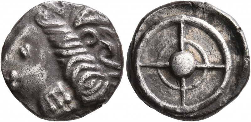 CELTIC, Southern Gaul. Uncertain tribe. Circa 2nd century BC. Drachm (Silver, 17...