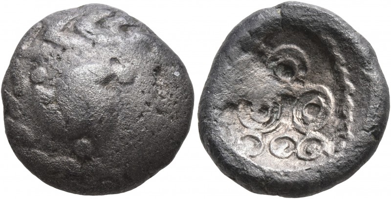 CELTIC, Central Europe. Vindelici. 1st century BC. Stater (Billon, 17 mm, 5.28 g...