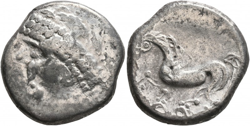CELTIC, Upper Danube. Noricum. 2nd century BC. Tetradrachm (Silver, 22 mm, 9.69 ...