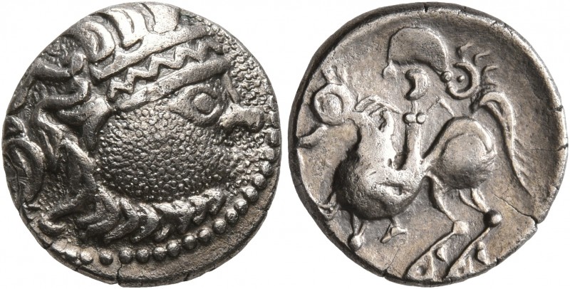 CELTIC, Middle Danube. Uncertain tribe. 2nd-1st centuries BC. Drachm (Silver, 14...