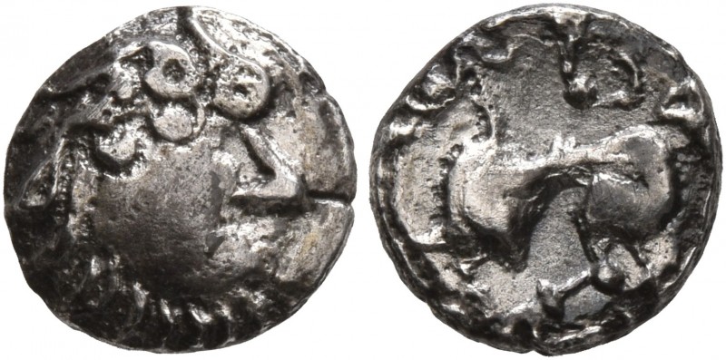 CELTIC, Middle Danube. Uncertain tribe. 2nd-1st centuries BC. 'Obol' (Silver, 9 ...