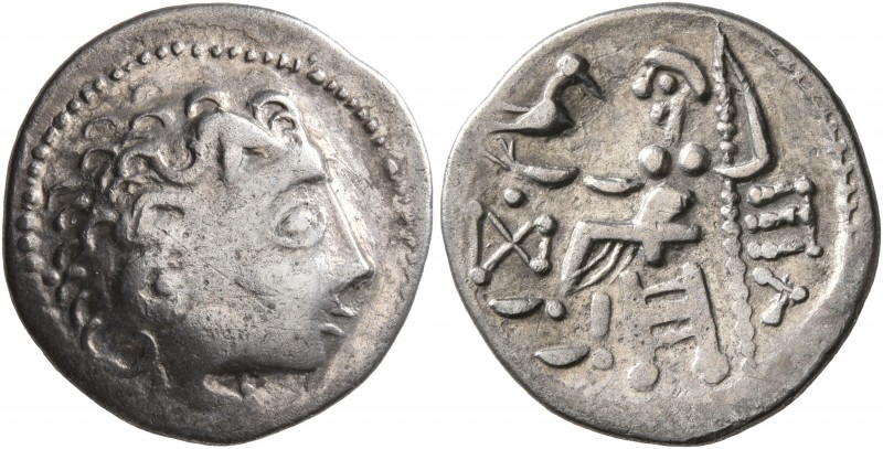 CELTIC, Lower Danube. Uncertain tribe. Circa 2nd century BC. Drachm (Silver, 17 ...