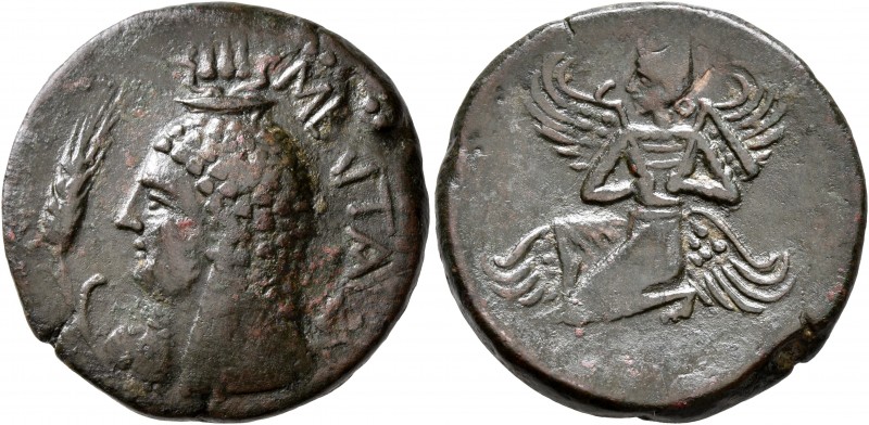 ISLANDS OFF SICILY, Melita. 150-146 BC. AE (Bronze, 25 mm, 12.00 g, 1 h). MEΛITA...