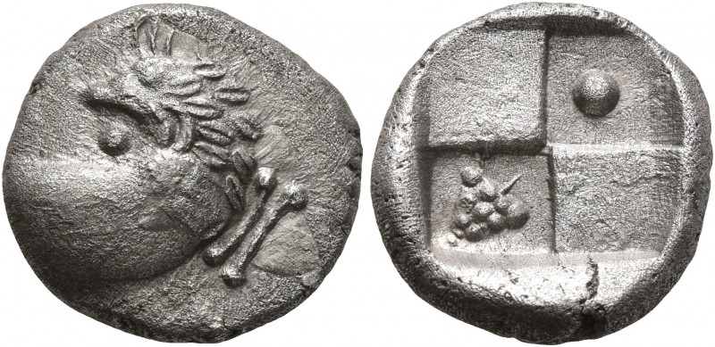 THRACE. Chersonesos. Circa 386-338 BC. Hemidrachm (Silver, 13 mm, 2.41 g), a con...