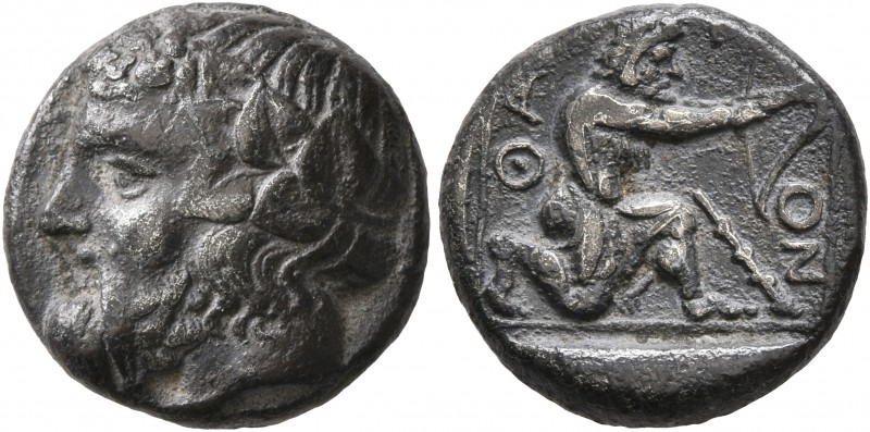 ISLANDS OFF THRACE, Thasos. Circa 411-340 BC. Drachm (Silver, 15 mm, 3.89 g, 6 h...