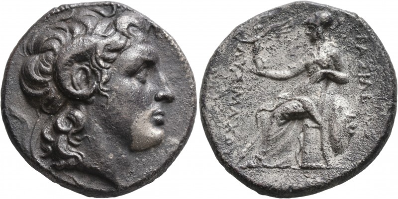 KINGS OF THRACE. Lysimachos, 305-281 BC. Tetradrachm (Silver, 27 mm, 16.89 g, 12...
