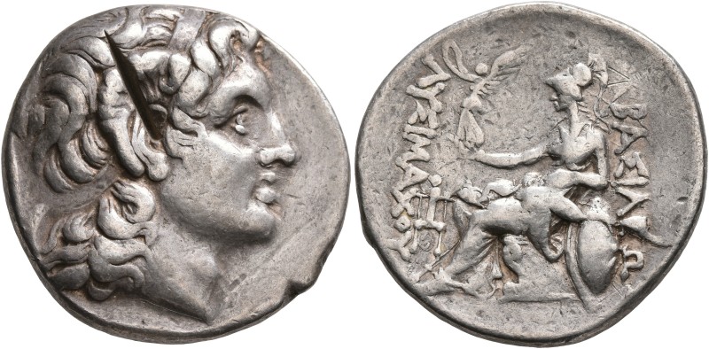 KINGS OF THRACE. Lysimachos, 305-281 BC. Tetradrachm (Silver, 28 mm, 17.06 g, 12...
