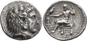 KINGS OF MACEDON. Alexander III ‘the Great’, 336-323 BC. Tetradrachm (Silver, 29 mm, 15.20 g, 5 h), Babylon II, struck under Seleukos I, circa 311-300...