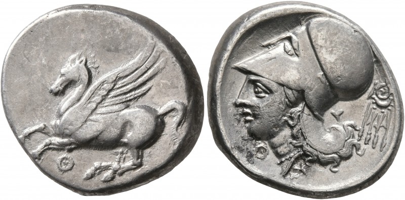 AKARNANIA. Thyrrheion. Circa 320-280 BC. Stater (Silver, 21 mm, 8.39 g, 10 h). Θ...