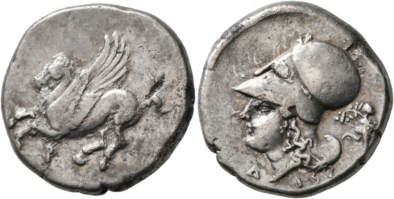 CORINTHIA. Corinth. Circa 375-300 BC. Stater (Silver, 22 mm, 8.51 g, 11 h). Ϙ Pe...