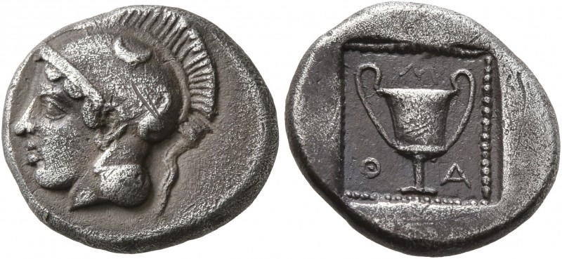 LESBOS. Methymna. Circa 450/40-406/379 BC. Drachm (Silver, 15 mm, 3.13 g, 5 h). ...