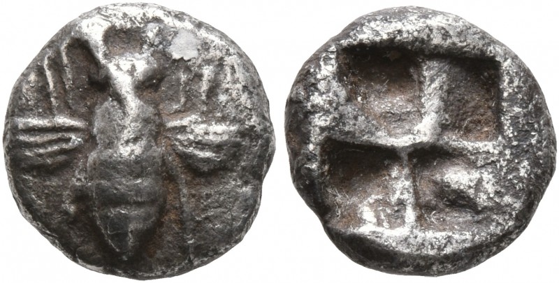 IONIA. Ephesos. Circa 550-500 BC. 1/6 Stater (Silver, 10 mm, 1.38 g), Persic sta...