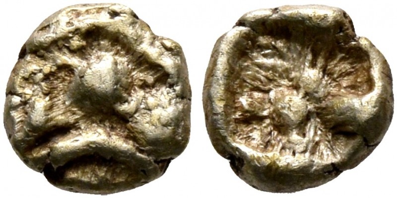 IONIA. Uncertain. Circa 625-600 BC. 1/48 Stater (Electrum, 5 mm, 0.29 g), Lydo-M...