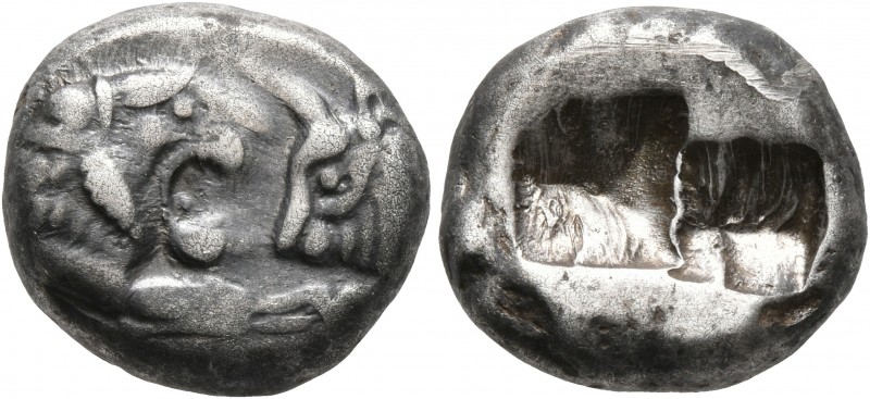 KINGS OF LYDIA. Kroisos, circa 560-546 BC. Siglos (Silver, 15 mm, 5.31 g), Sarde...