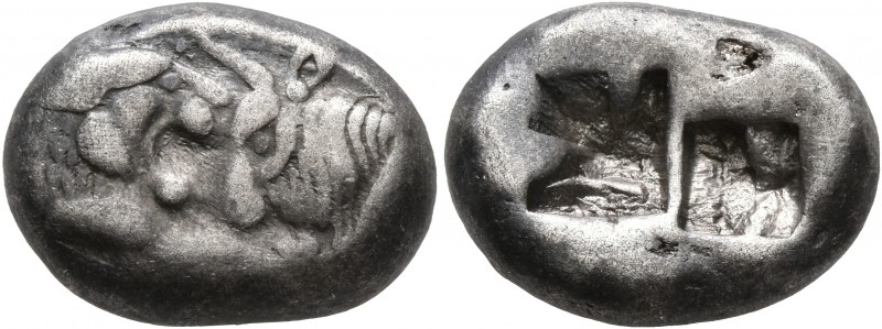 KINGS OF LYDIA. Kroisos, circa 560-546 BC. Siglos (Silver, 15 mm, 5.31 g), Sarde...