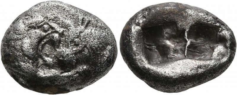 KINGS OF LYDIA. Kroisos, circa 560-546 BC. Siglos (Silver, 16 mm, 5.18 g), Sarde...