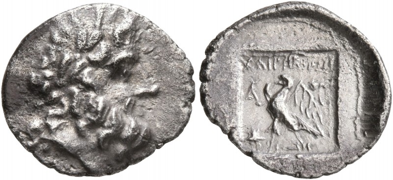 CARIA. Stratonikeia. Circa 125/10-89 BC. Hemidrachm (Silver, 14 mm, 1.23 g, 12 h...