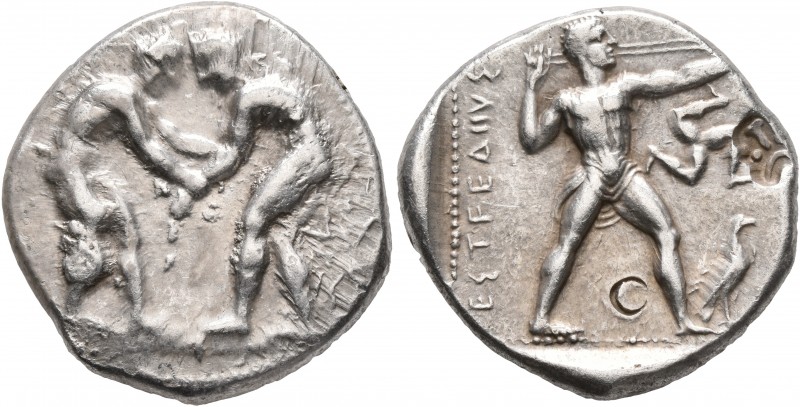 PAMPHYLIA. Aspendos. Circa 380/75-330/25 BC. Stater (Silver, 25 mm, 10.93 g, 2 h...