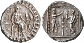 CILICIA. Tarsos. Tarkumuwa (Datames), satrap of Cilicia and Cappadocia, 384-361/0 BC. Stater (Silver, 23 mm, 10.68 g, 1 h). &#67649;&#67663;&#67659;&#...