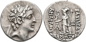 KINGS OF CAPPADOCIA. Ariarathes VII Philometor, circa 116-101 BC. Drachm (Silver, 18 mm, 4.05 g, 12 h), RY 10 = 106/5. Diademed head of Ariarathes VII...