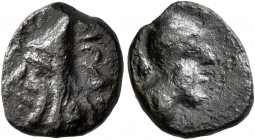 KINGS OF ARMENIA. Uncertain king, circa 2nd century BC. Chalkous (Bronze, 10 mm, 0.88 g, 1 h). Head of an uncertain king to left, wearing bashlyk tied...