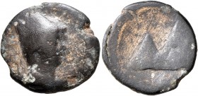 KINGS OF ARMENIA. Tigranes IV (Restored) and Erato, 2 BC-AD 1. Dichalkon (Bronze, 19 mm, 3.92 g, 11 h), Artaxata. [BACIΛEYC MEΓAC TIΓPANHC] Jugate bus...