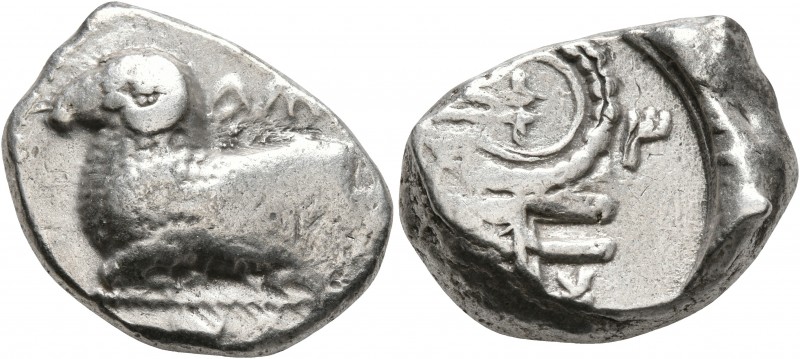 CYPRUS. Salamis. Uncertain kings, circa 480-460 BC. Stater (Silver, 21 mm, 11.36...