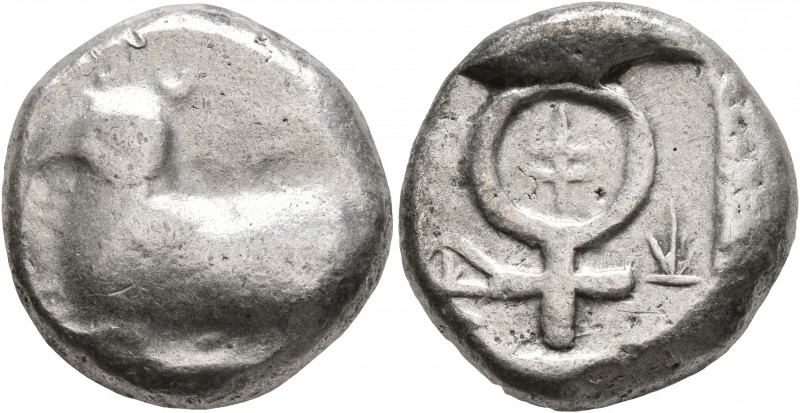 CYPRUS. Salamis. Uncertain kings, circa 480-460 BC. Stater (Silver, 20 mm, 11.15...