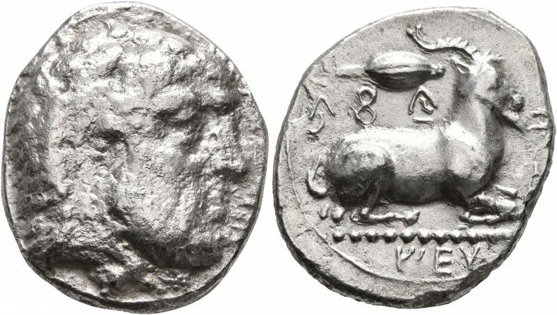 CYPRUS. Salamis. Evagoras I, circa 411-374 BC. Stater (Silver, 24 mm, 10.65 g, 1...