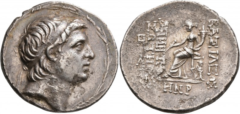 SELEUKID KINGS OF SYRIA. Demetrios I Soter, 162-150 BC. Tetradrachm (Silver, 31 ...